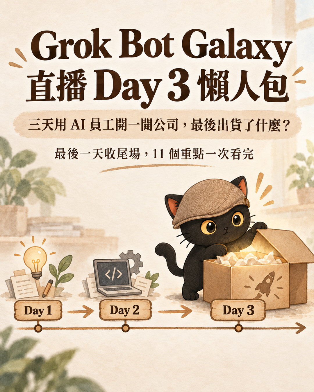 Grok Bot Galaxy 直播 Day 3 懶人包輪播卡封面